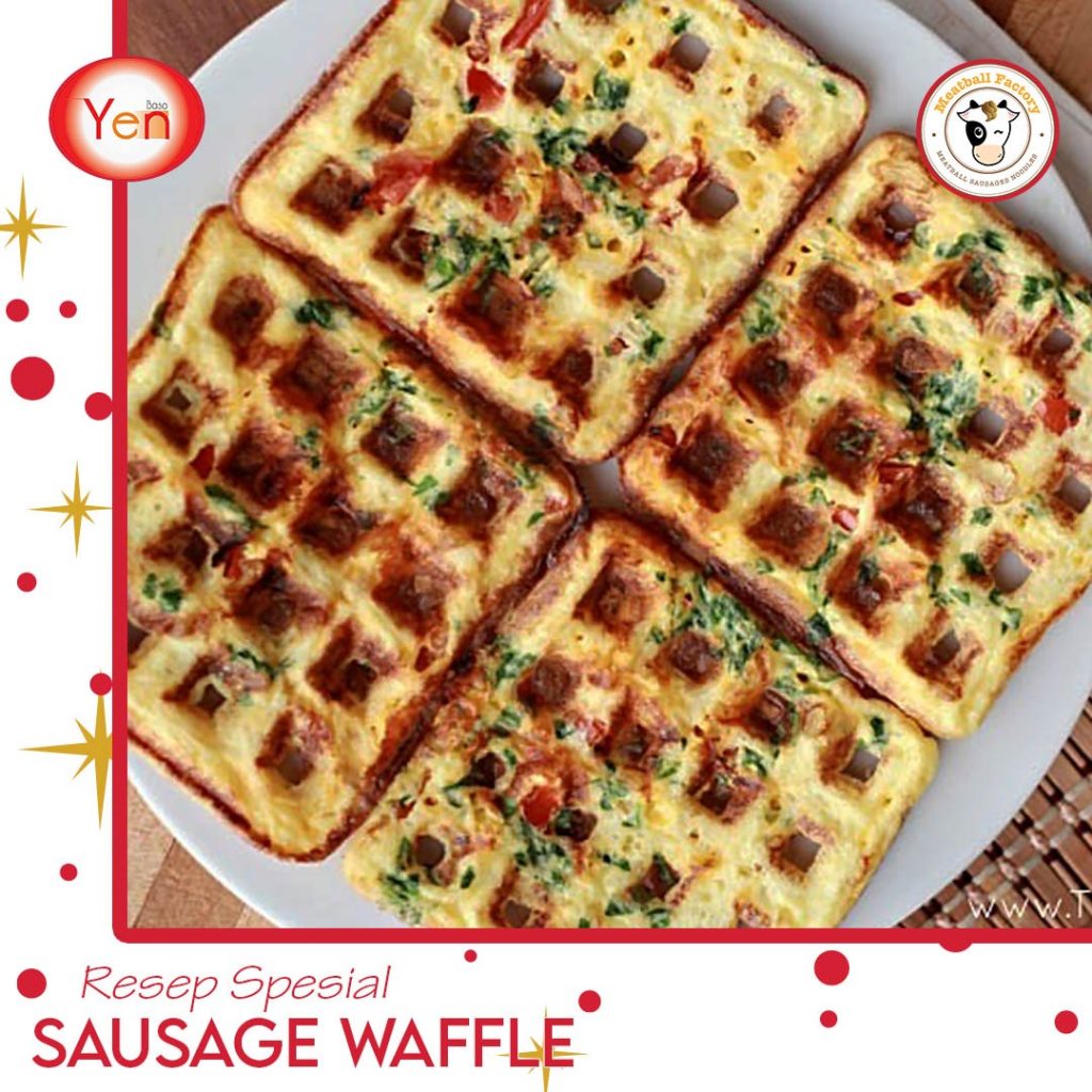 resep waffle sosis